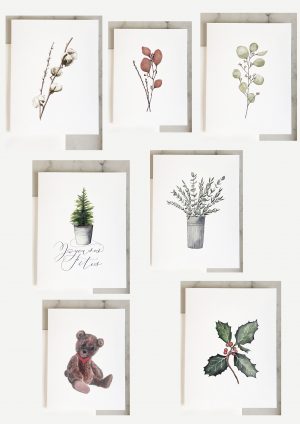 set de cartes aquarelle